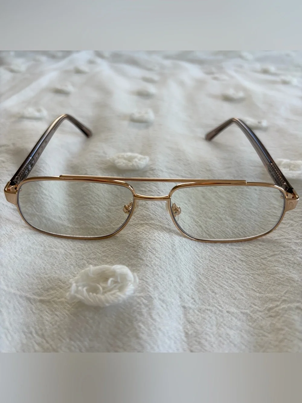Lu Goldie Evangeline Blue Light glasses Mink